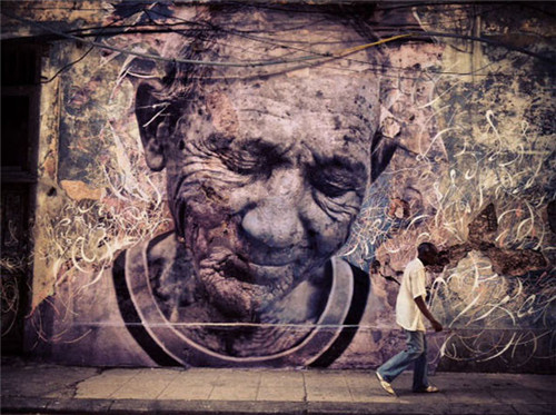 JR遍布全球的城市街头艺术作品