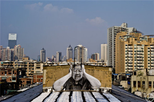 JR遍布全球的城市街头艺术作品