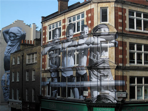 JR遍布全球的城市街头艺术作品