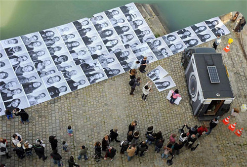 JR遍布全球的城市街头艺术作品