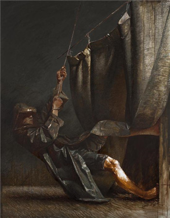 张喜忠 《我的风帆 My Sail》，布面油画，180X230CM，2012 