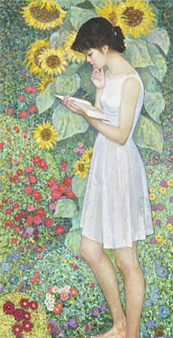 黄冠余 1978年作 七月 171.1万元 2014年北京苏富比秋拍