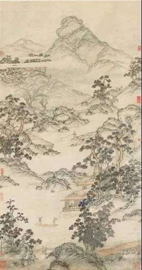 焦秉贞 松溪问鱼 设色纸本 立轴 焦秉贞 松溪问鱼 设色纸本 立轴